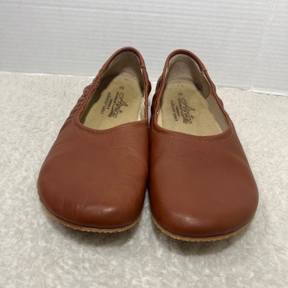 AINTAP Barefoot Men’s Sz 45 US 12 Handmade Turkey Brown Leather Slip On Shoes - Picture 2 of 12